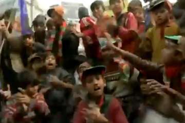 Children protest amid Bihar Bandh