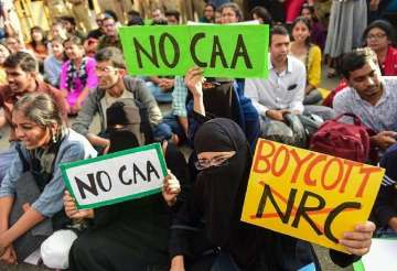 A protest against the CAA and NRC in New Delhi this week