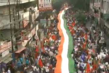 Flag march in Maharashtra's Nagpur in support of CAA