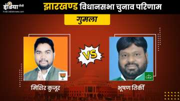 Gumla Constituency Result LIVE: Bhushan Tirkey of JMM Leads