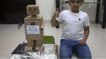 This UAE-based Indian kid built a eco-robot that segregates waste to organic composting