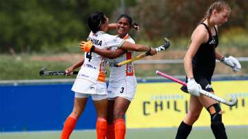 Sharmila Devi struck twice as the Indian junior women's hockey team secured a superb 4-1 win