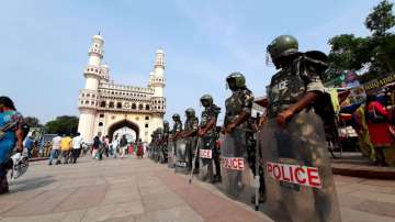 Security beefed up in Hyderabad during Friday prayers at Macca masjid, Charminar
