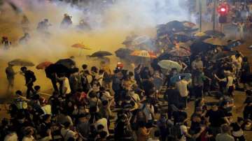 Dozens injured in Hong Kong Xmas Eve clashes