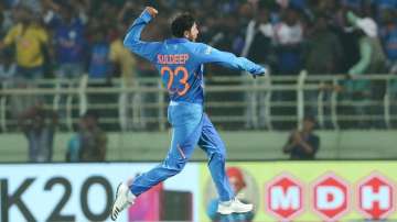 Kuldeep will become the eighth Indian to pick 100 ODI wickets.