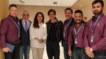 Shah Rukh Khan, Juhi Chawla attend IPL 2020 auction with full swing