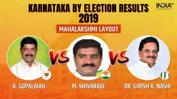Karnataka by-election 2019 Results Mahalakshmi Layout: BJP's Gopalaiah leads after round 1