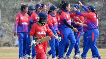 maldives women's cricket, maldives women's team, maldives cricket, nepal vs maldives, maldives 8 all
