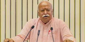 A file photo of RSS chief Mohan Bhagwat