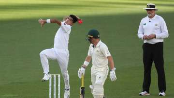 Naseem Shah during Australia Test series