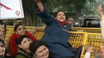 Sharmistha Mukherjee detained for protesting near Amit Shah's residence