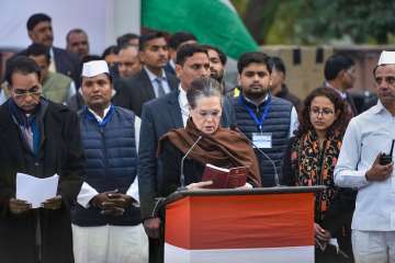 Congress interim president Sonia Gandhi