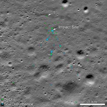 Latest News Nasa Finds Vikram Lander Crash Site Impact Debris Photos Released, Vikram Lander's crash