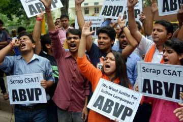 Akhil Bhartiya Vidyarthi Parishad, ABVP, Gujarat Central University, Gujarat Central varsity polls, 