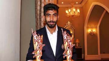 Yuvraj Singh had a hilarious reaction to Jasprit Bumrah's serious pose as he posted a picture with trophies after the BCCI awards.