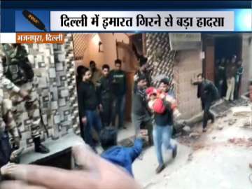 13 hospitalised, 3 students missing after building collapses in Delhi's Bhajanpura