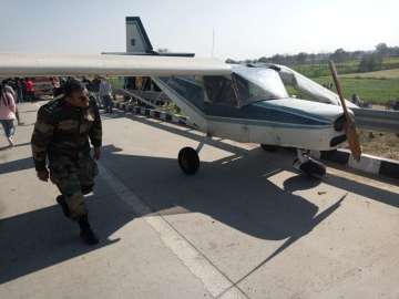 Plane makes emergency landing on Eastern Peripheral Express Highway in Ghaziabad