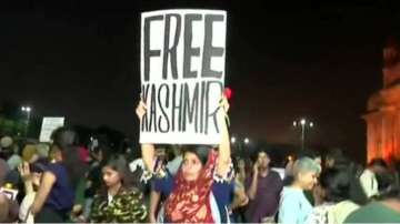 JNU Violence: Police book Mumbai girl for 'Free Kashmir' placard 