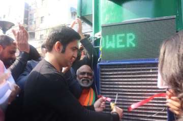 Gautam Gambhir inaugurates prototype of first-of-its-kind air purifier in Delhi's Lajpat Nagar