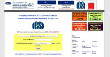 ICSI CS Foundation 2019, cs foundation result dec 2019, cs foundation result,  icsi.edu, icsi result