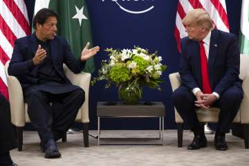 pakistan imran khan donald trump davos meet wef jammu kashmir