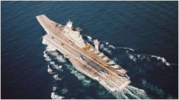 Indian aircraft carrier INS Vikramaditya in Arabian Sea china pakistan naval drill