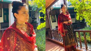 Kangana Ranaut goes desi as she attends cousin brother’s engagement ceremony in Himachal