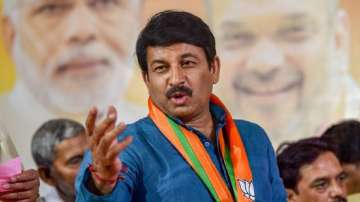 A file photo of BJP MP Manoj Tiwari