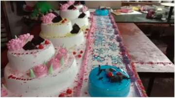 Birthday cake baked by a Ballia baker on Mayawati's birthday