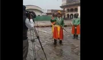 This unique reporting scenario panned out during a wedding ceremony in the royal kitchen of the Lahore Fort on Thursday.