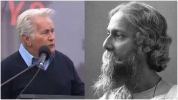 Martin Sheen recites Rabindranath Tagore's poetry 'Where the Mind Is Without Fear' at climate change protest