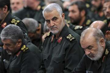 A file photo of slain Iranian commander Qasem Soleimani