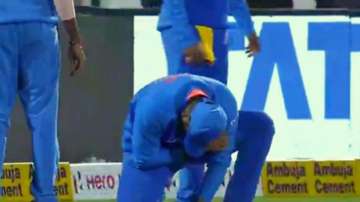 Rohit Sharma injures himself during 2nd ODI