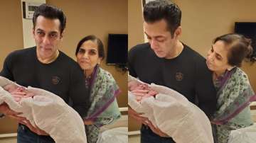 Arpita Khan Sharma shares adorbale pictures of newborn Ayat with 'mamu' Salman Khan