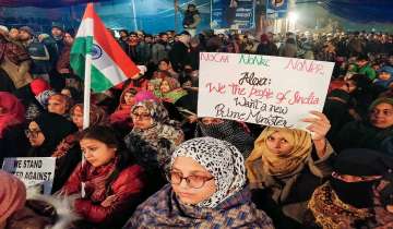 At Delhi's Shaheen Bagh, anti-CAA protesters ring in new year with national anthem