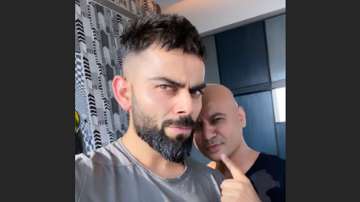 Indian captain Virat Kohli flaunted a new hairstyle ahead of the three-match T20I series against Sri Lanka.