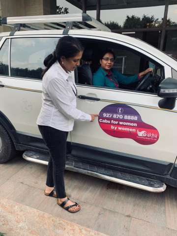Now, first all women cab service at Delhi airport