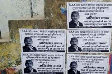 Posters claiming Akhilesh Yadav 'missing' plastered in UP's Azamgarh