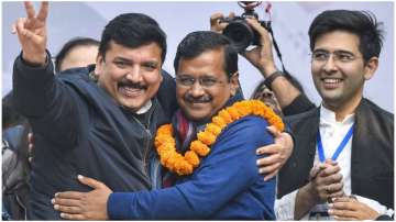 Delhi CM Arvind Kejriwal after AAP's Delhi victory