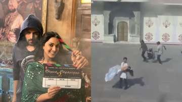 Kartik Aaryan, Kiara Advani's chemistry in leaked video from Bhool Bhulaiya 2 sets goes viral