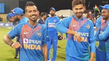  Yuzvendra Chahal, Shreyas Iyer recreate dance moves 