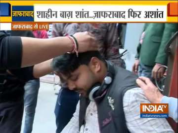 India TV cameraman Farmaan Malik sustained a head injury while reporting from Jaffrabad on Sunday