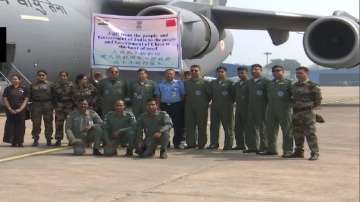IAF flight leaves for China carrying 15 tonnes of medical supplies