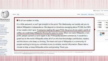 Paywall in the offing? Wikipedia asks Indian users to pay to 'defend independence'