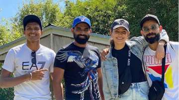 India vs New Zealand: Anushka Sharma joins husband Virat Kohli on a long walk by Blue Springs