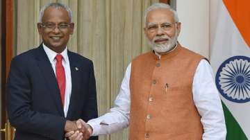 A file photo of Maldives President Ibrahim Mohamed Solih and Prime Minister Narendra Modi during former's visit to India in December 2018