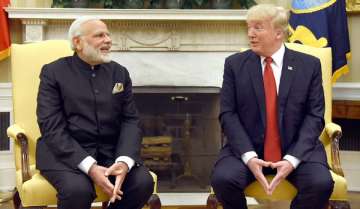 A file photo of PM Modi and US President Donald Trump