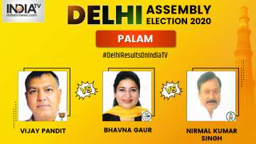 Palam 2020 election result, Bhavna Gaur AAP, Vijay Pandit BJP, election Palam 2020, live election re