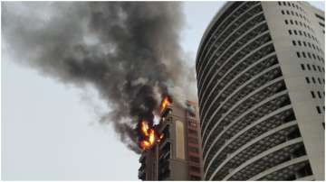 Massive fire at Navi Mumbai highrise, fire tenders at spot