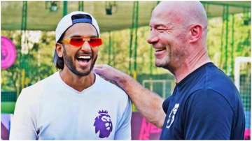 Ranveer Singh shares a hearty laughter with football legend Alan Shearer, see pic 